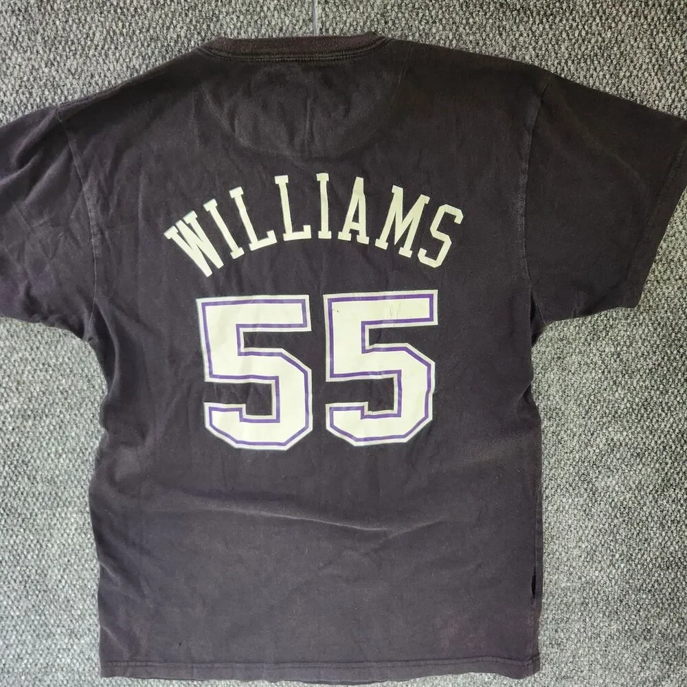 Sacramento Kings Williams 55 Shirt Large Mitchell & Ness Hardwood Classics HWC